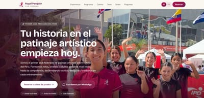 Diseño y Desarrollo Web Bilingüe Royal Penguin Club - SEO