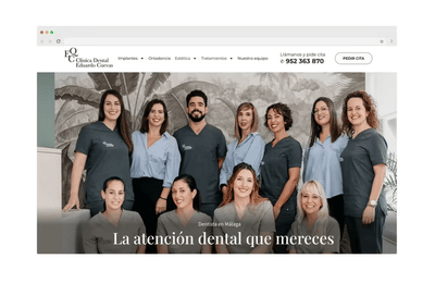 Marketing Digital Clínica Dental Eduardo Cuevas - Référencement naturel