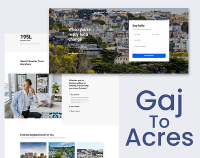 Project Details of Gaj To Acres - Application web