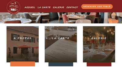 Restaurant les 3 petits pois - Création de site internet