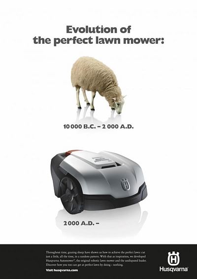 LAWNMOWER HISTORY - SHEEP - Advertising
