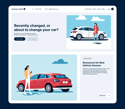 User-Centric Car Insurance Web Design - Usabilidad (UX/UI)