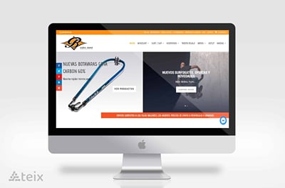 Tienda online de Bellini Surf Shop - Website Creation