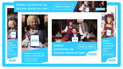 Campaign Display branding #Anachronism for Edebex - Publicité en ligne