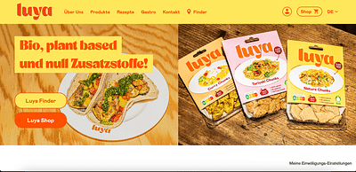 Luya E-commerce Website - Creazione di siti web