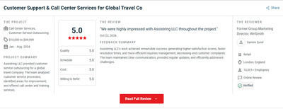 Customer Support & Call Center Services for Global Travel Co - Digital Strategy