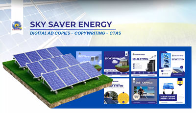 Sky Saver Energy - Social Media Ad Copies - Identidad Gráfica