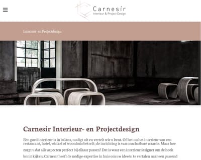 Website en SEO-proof teksten voor Carnesír - Création de site internet