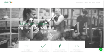 Sitio web Gymstudio6 - Creación de Sitios Web
