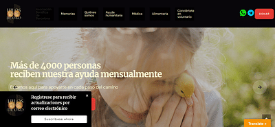 Site web pour Association caritative - Digital Strategy