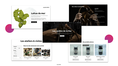 E-Commerce - Les Jardins de la Mer - Image de marque & branding