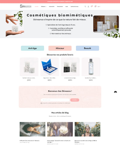 E-commerce pour un magasin de Cosmétiques - E-commerce