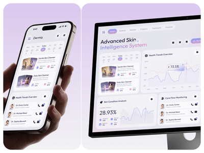 AI Skincare App UX/UI Design | Beauty Platform - Web Application