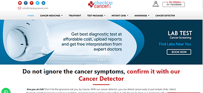 Early Cancer Detection Web Application - Application web