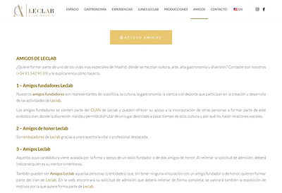 Leclab - Website Creation