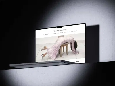 Ecommerce web design for The Vampire’s Wife - Website Creation