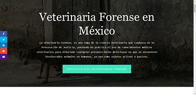 Sitio Web de Veterinaria Forense - Création de site internet