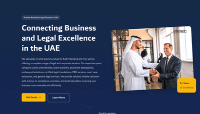 ConnectIn Business Services - Application web