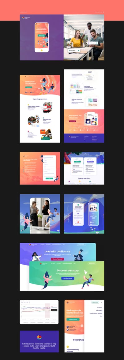 The fabulous Landing Pages. Frontend. Webflow. - Création de site internet