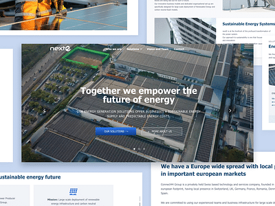 Renewables Company Website | Nexte Solar Panels - Stratégie digitale