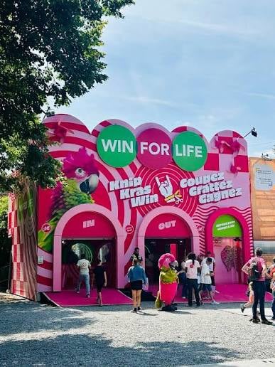 Knip, Kras, Win - Festivalactivatie Win For Life - Image de marque & branding