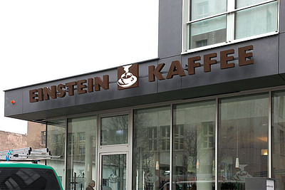 Außenwerbung- Einstein Kaffee - Außenwerbung