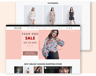 Islee Online Boutique Store | Ecommerce Store - Website Creation