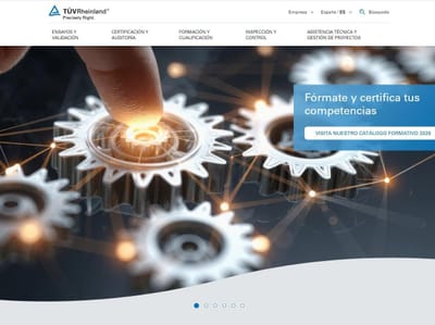 Diseño web, SEO y SEM para TÜV Rheinland - Marketing