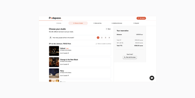 Podspace - Applicazione web