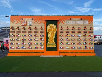 Home Depot World Cup fan fest builds - Evénementiel