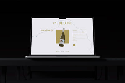 Website for a wine brand - 3D