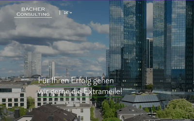 Bacher Consulting - Webseitengestaltung