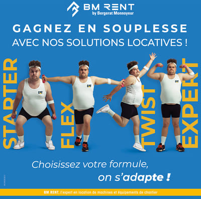 Campagne de communication Bergerat RENT® - Rédaction et traduction