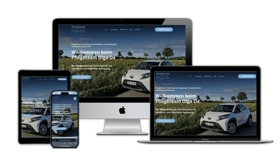 Website-Entwicklung für Pflegeteam Olga Ox - Webseitengestaltung