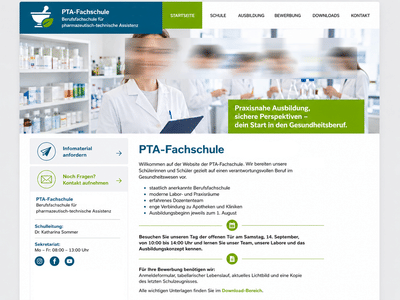 PTA-Schule - Création de site internet