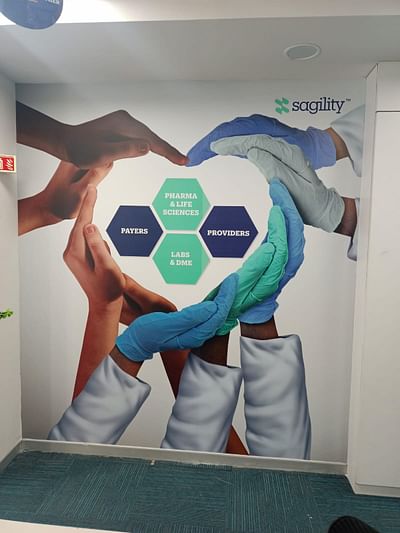 Wall Graphics - Sagility - Image de marque & branding