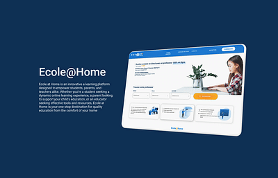 Ecole at Home E-Leraning Platform - Webseitengestaltung