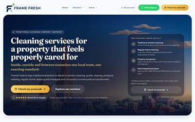 Frame Fresh – £99/mo Website to Custom Operations & Quoting Engine - Website Creation