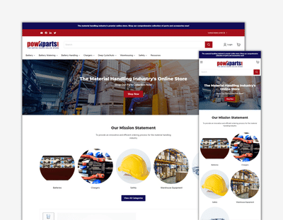Powrparts: Shopify Plus Website - E-commerce