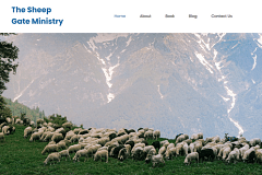 The Sheep Gate Ministry - Web Applicatie