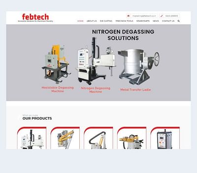 Febtech Industries - Website Design Work - Website Creatie