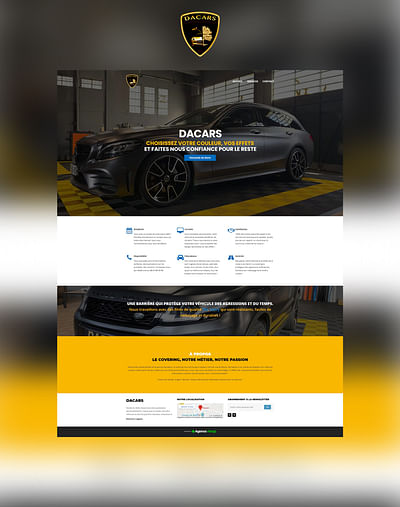 Dacars - Covering Automobile - Création de site internet