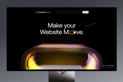 Interactive Studio: Produktwebsite, gebaut mit dem eigenen Produkt - Website Creation