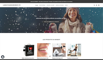 boutique e-commerce laboutiquedumoment.fr - Application mobile