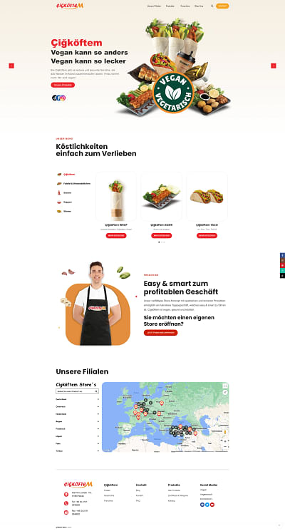 Online Marketing und Webseite für "Cigköftem" - Ontwerp