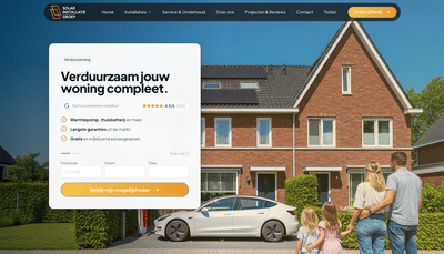 Leadgerichte website voor landelijke verduurzamingsinstallateur - Website Creation