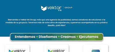 Desarrollo de Sitio Web Vektorink - Creazione di siti web