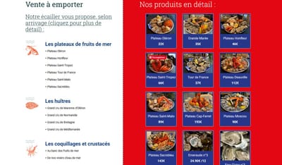 Création d'un site e-commerce de vente à emporter - Website Creation