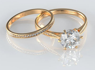 Wedding Rings 3D Design - 3D