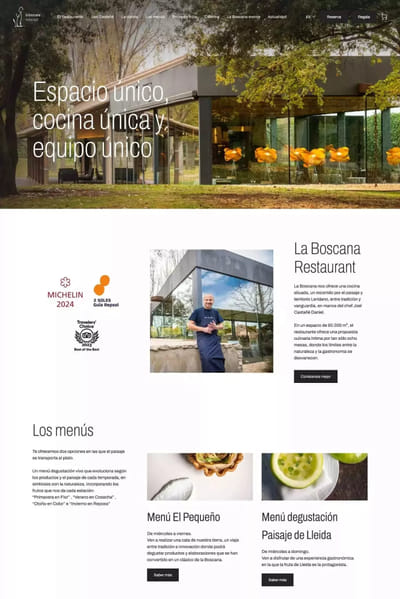 Diseño web para Boscana - Webseitengestaltung